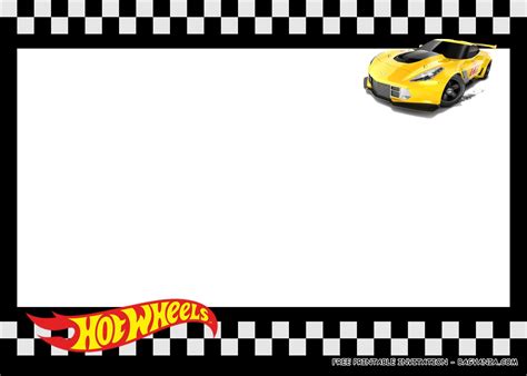 Free Printable Hot Wheels Birthday Party Kits Template Hot Wheels