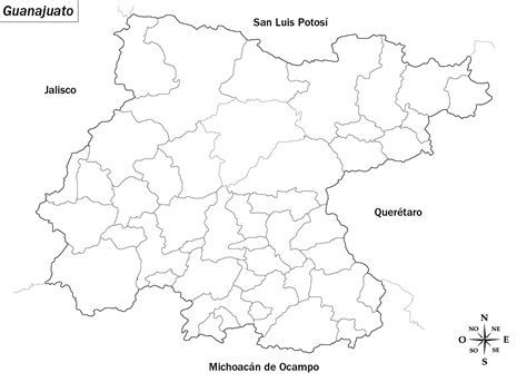 Mapa De Guanajuato
