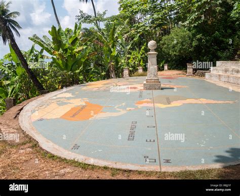 Equator Line Landmark In Rolas Islet Stock Photo Alamy