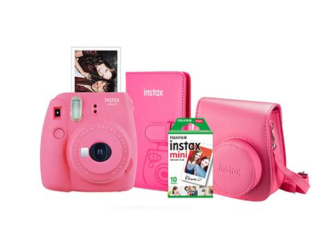 Fujifilm Instax Mini 9 Camera Bundle Flamingo Pink Techspot