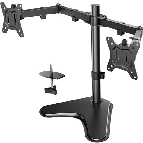 Huanuo Dual Monitor Stand Monitor Stands For 2 Monitors For 13 To 32