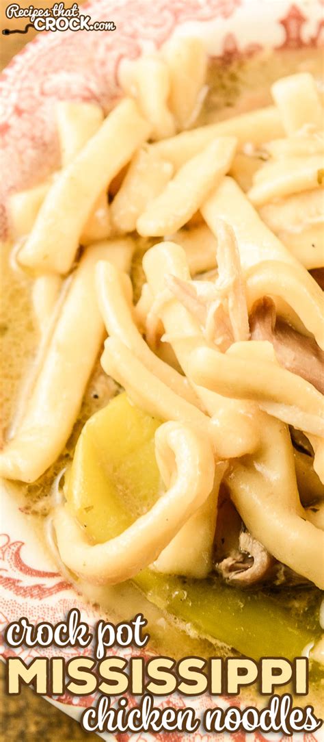 Reames® is america's favorite brand of frozen egg noodles*, made with just three ingredients and found in the freezer. Crock Pot Mississippi Chicken Noodles - Recipes That Crock!