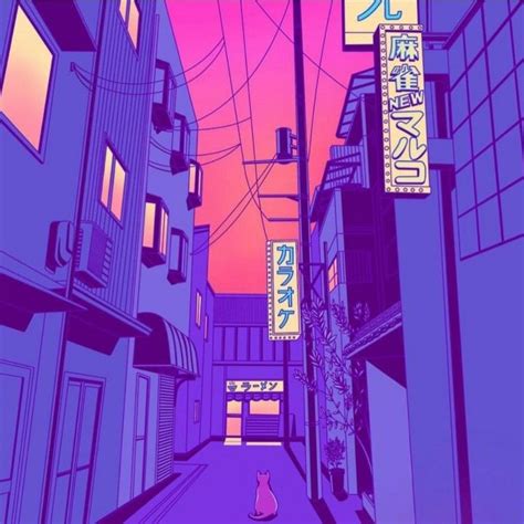 Pin By Rubi Bloom On Wave Aesthetic Japan Anime City Vaporwave