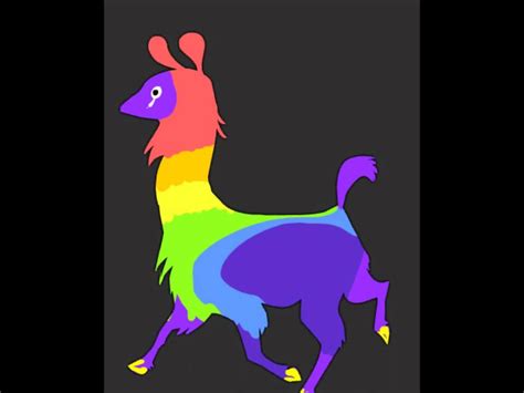 Rainbow Llama Dancing To The Llama Song Youtube