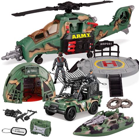 Buy JOYIN 10 In 1 Jumbo Combat Helicopter Toy Set With Vehicle Toys And