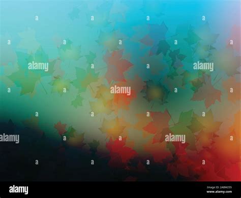 Autumn Blurry Background Vector Stock Vector Image And Art Alamy