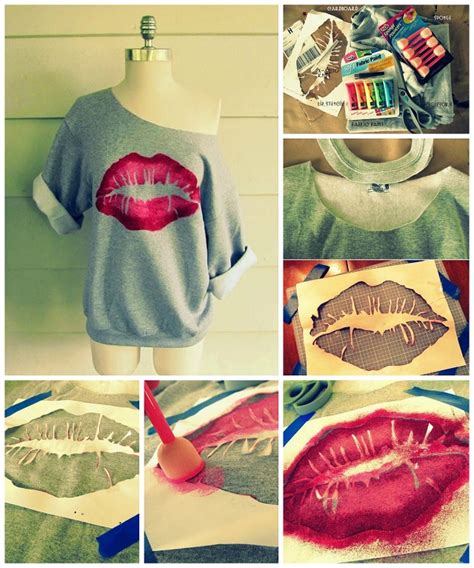 Kiss Me Lip Sweatshirt Diy Alldaychic