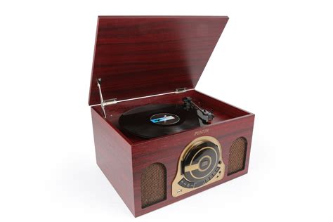 Record Player Usb Rp150 Combo Retrolook Cd Player And Fm Radio