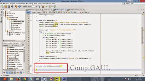 Menampilkan Isi Database Ke JTable Netbeans Compi Gaul