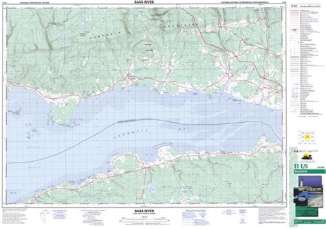 11e05 Bass River Topographic Map Nova Scotia Maps And More