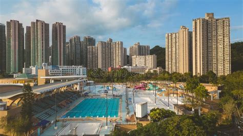 7 Feb 2023 Tseung Kwan O Swimming Pool Hong Kong Editorial Stock Photo