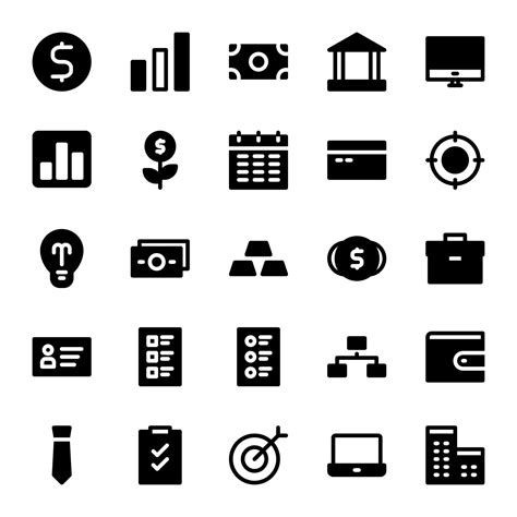 Solid Style Business Icon Pack 3361268 Vector Art At Vecteezy