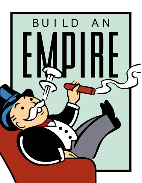 Monopoly Build An Empire Digitally Printed Wall Art Framed Or Etsy