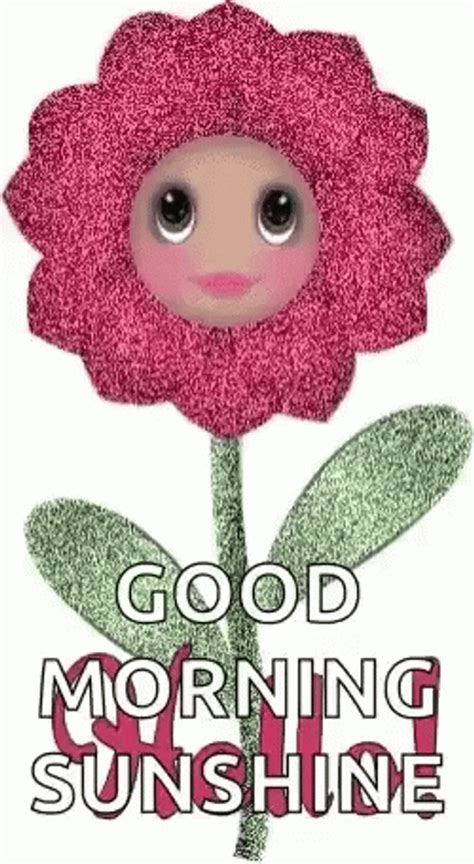 Animated Flower Hi Good Morning Sunshine Gif Gifdb Com