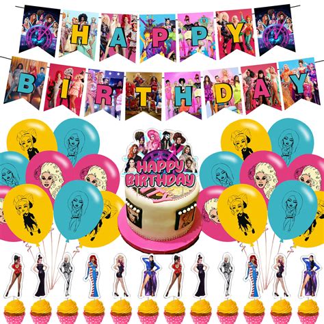 Buy Rupauls Drag Race Birthday Party Supplies Classic Funny American
