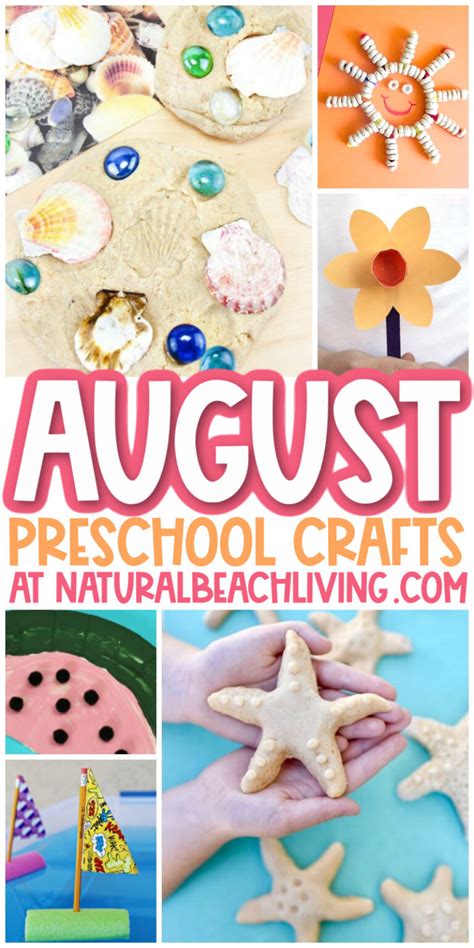 40 August Preschool Crafts Summer Art And Craft Activities Natural