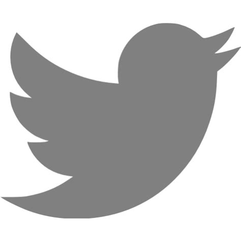 Gray Twitter Icon Free Gray Social Icons