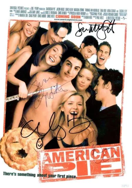 american pie cast signed photo poster 12 x 8 jason biggs alyson hannigan 10 95 picclick