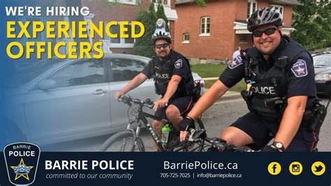 Barrie Police Service Recruiting Experienced Officers Barrie Police