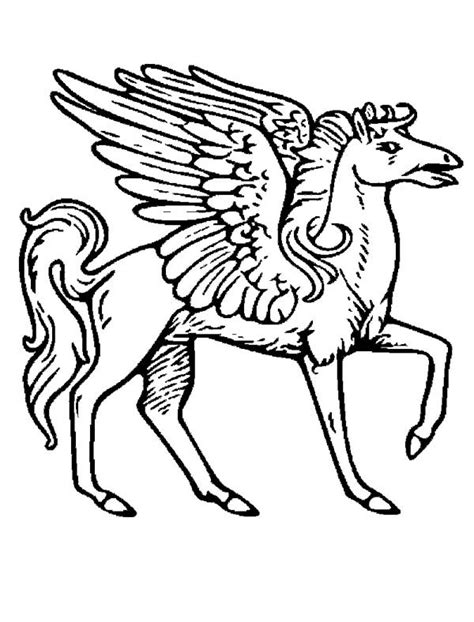 Pegasus Coloring Pages For Kids Coloring Pages