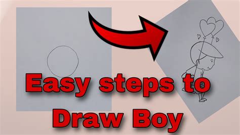 Cute Boy Drawing Easy Step By Step Drawing Ideas Youtube