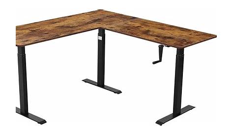 Amazon.com: UNICOO – L Shaped Crank Height Adjustable Standing Desk
