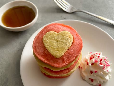 Valentines Heart Pancakes Raising Veggie Lovers