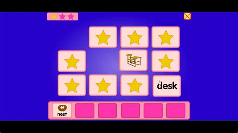 Starfall Short Vowels Matching Game Youtube