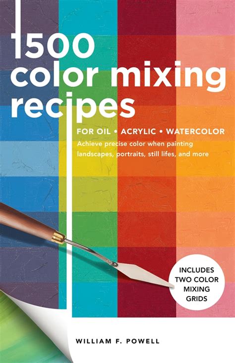 1500 Color Mixing Recipes For Oil Acrylic And Watercolor By William F