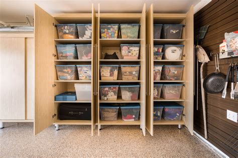 What i really like about plastic storage cabinets for this garage locker concept is that they are inexpensive and sturdy. Garage Storage Cabinets | Design and Install | Closet Factory