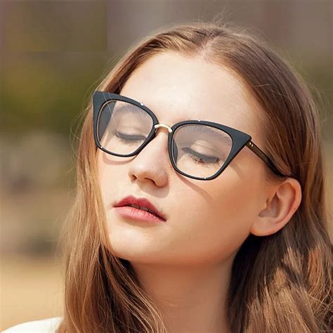 buy new 2018 fashion cat eye glasses frames optical brand design vintage cat