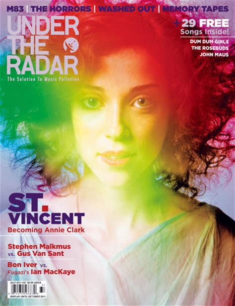 Under The Radar Announces Summer Issue And St Vincent Cover Under