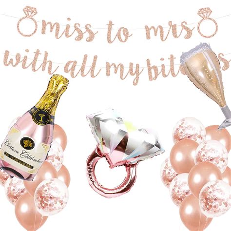 Buy Heeton Bachelorette Party Miss To Mrs Banner Bach That Balloon Brunch Bridal Shower Party