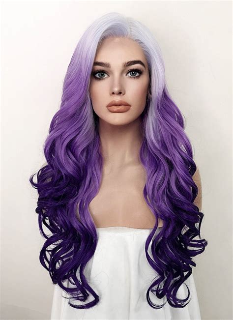 Purple Ombre Lace Front Wig Wigisfashion Wig Is Fashion
