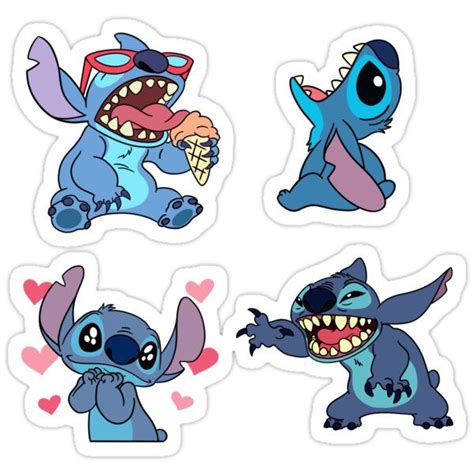 Stitch Sticker Set Sticker By Ashleyherkie In 2021 Cute Stickers