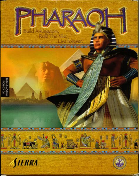 pharaoh 1999 windows box cover art mobygames