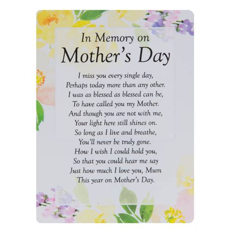 Graveside Memorial Card Mum Mothers Day Cottage Garden Centre