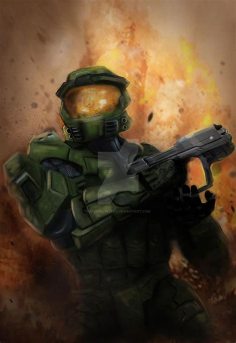 Commission Master Chief Halo 1 By Missimoinsane On Deviantart