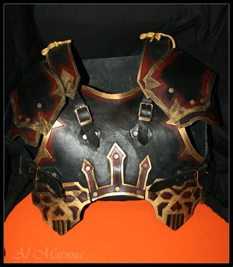 Adept Of Khorne Breastplate By Shattan On Deviantart Leather Armor