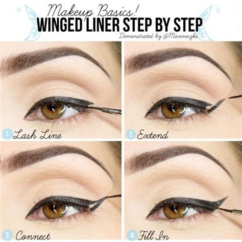 Perfect Winged Eyeliner Winged Eyeliner Tutorial Simple Eyeliner How