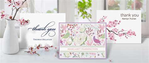 Personalized Thank You Note Cards The Stationery Studio