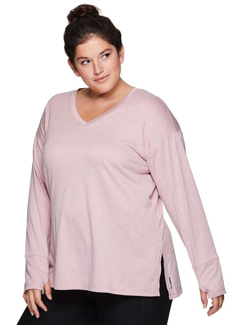 RBX RBX Active Women S Plus Size Long Sleeve Gym Workout Yoga Tunic