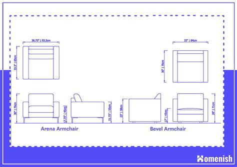 Armchair Dimension Guideline And Drawings Homenish