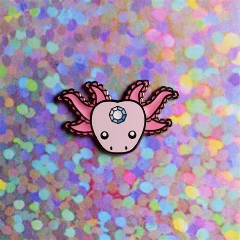 Axolotl Enamel Pin Etsy Enamel Pins Cute Pins Pin And Patches