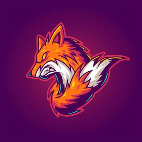 Fox Gaming Logo Vetor Premium