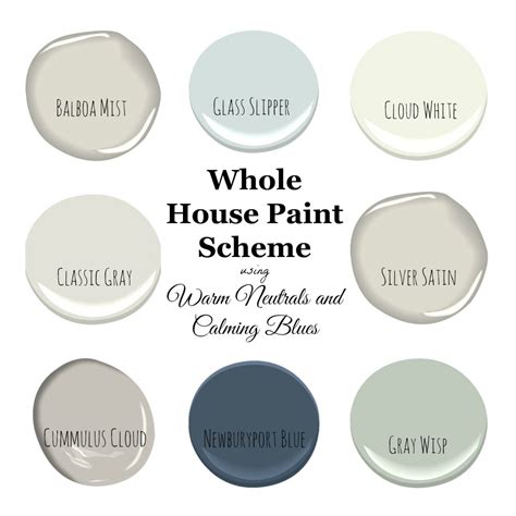 My Home Paint Colors Warm Neutrals And Calming Blues