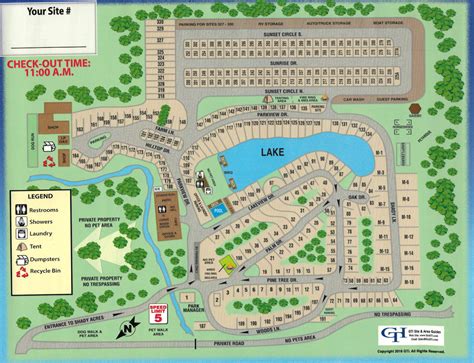 Shady Acres Rv And Camping Park Park Map Florida Camping Map Printable Maps