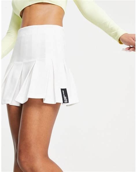 Bershka Pleated Mini Tennis Skirt In White Lyst