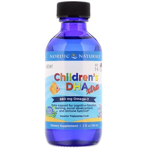 Nordic Naturals Childrens Dha Xtra Berry Punch 2 Fl Oz 60 Ml By