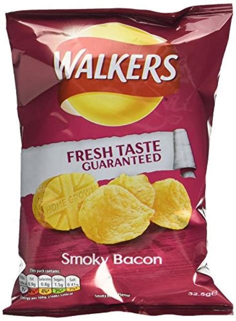 Walkers Smoky Bacon Flavour Crisps 325 G Approved Food